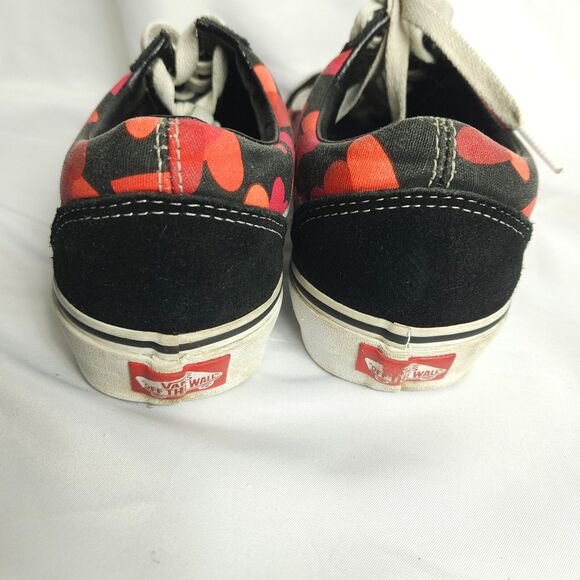 Vans Off The Wall Unisex Mens 7 Womens 8.5 Black Heart Graphic Skateboard Shoes - Picture 3 of 11
